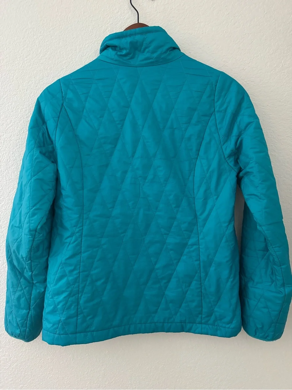 Patagonia Teal Quilted Zip-Up Jacket